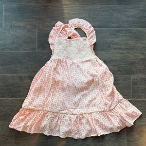 Pink Floral Kids Casual Dress